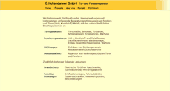 Desktop Screenshot of hohendanner.de